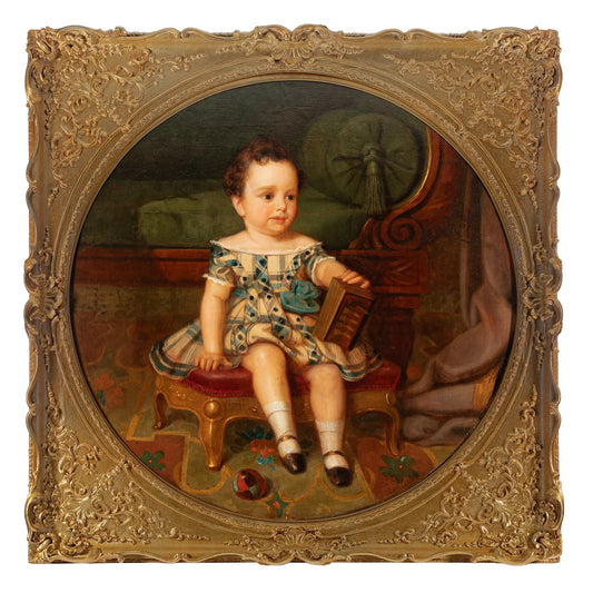 19th c American Classical Child Portrait
