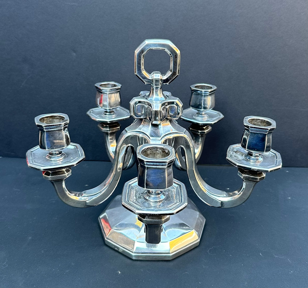 Heavy Silver Candelabra
