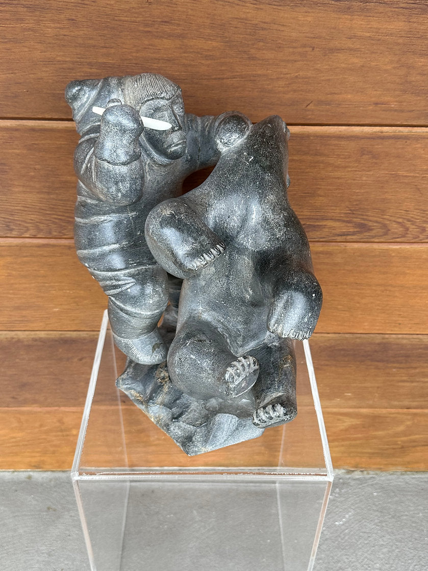 Hunter with Bear