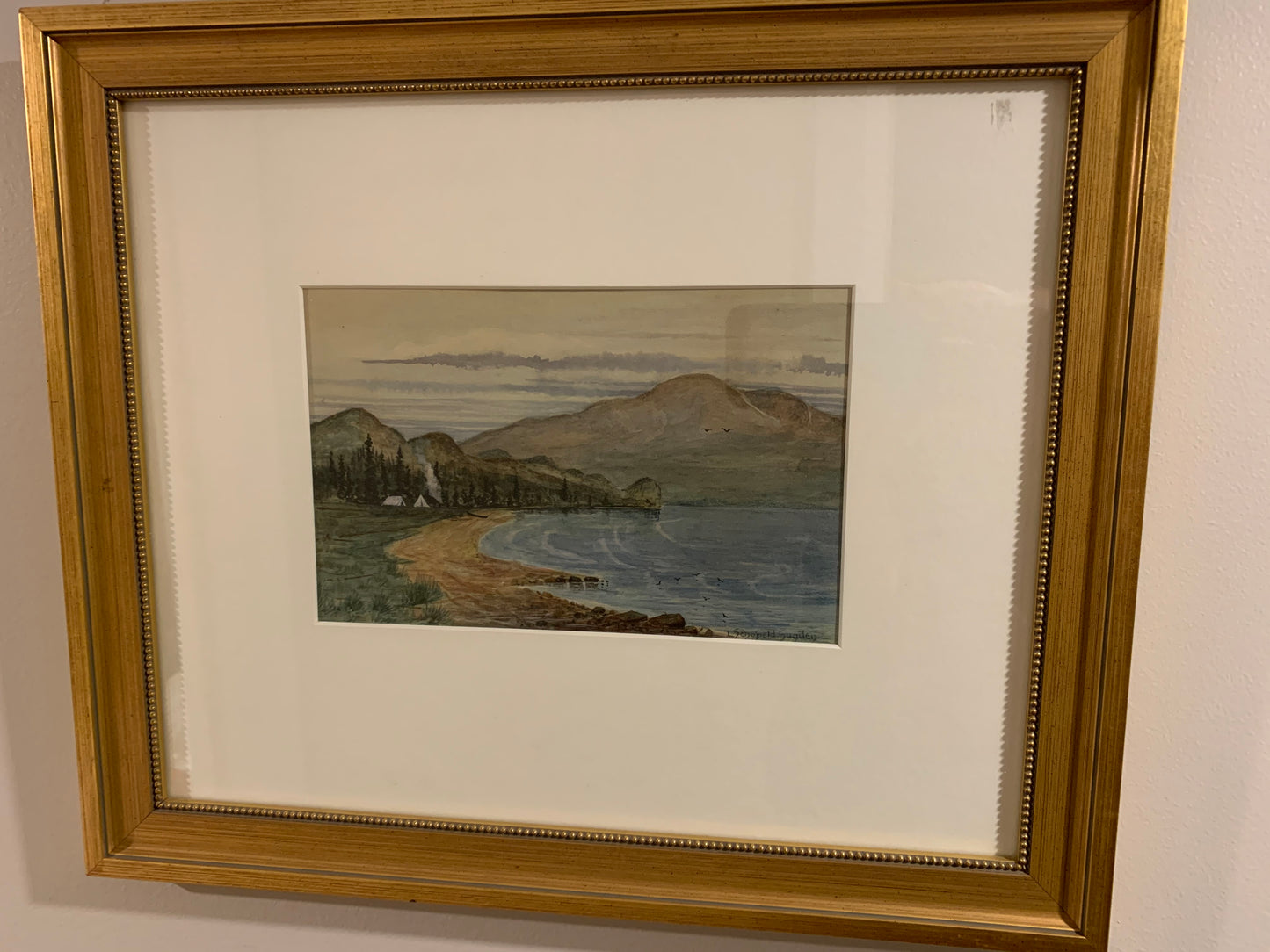 Pair Alaska shoreline watercolours