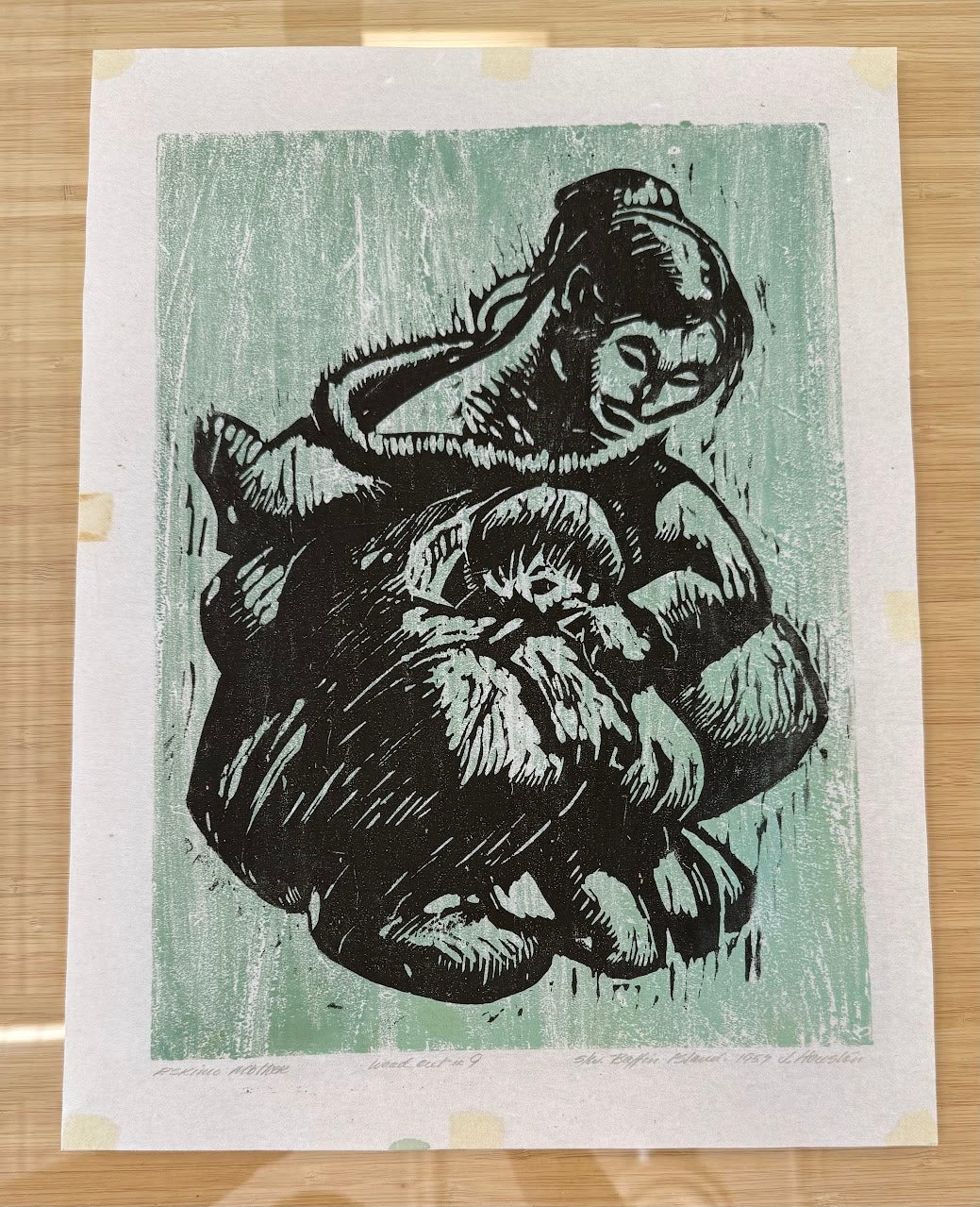 John Houston Woodcut