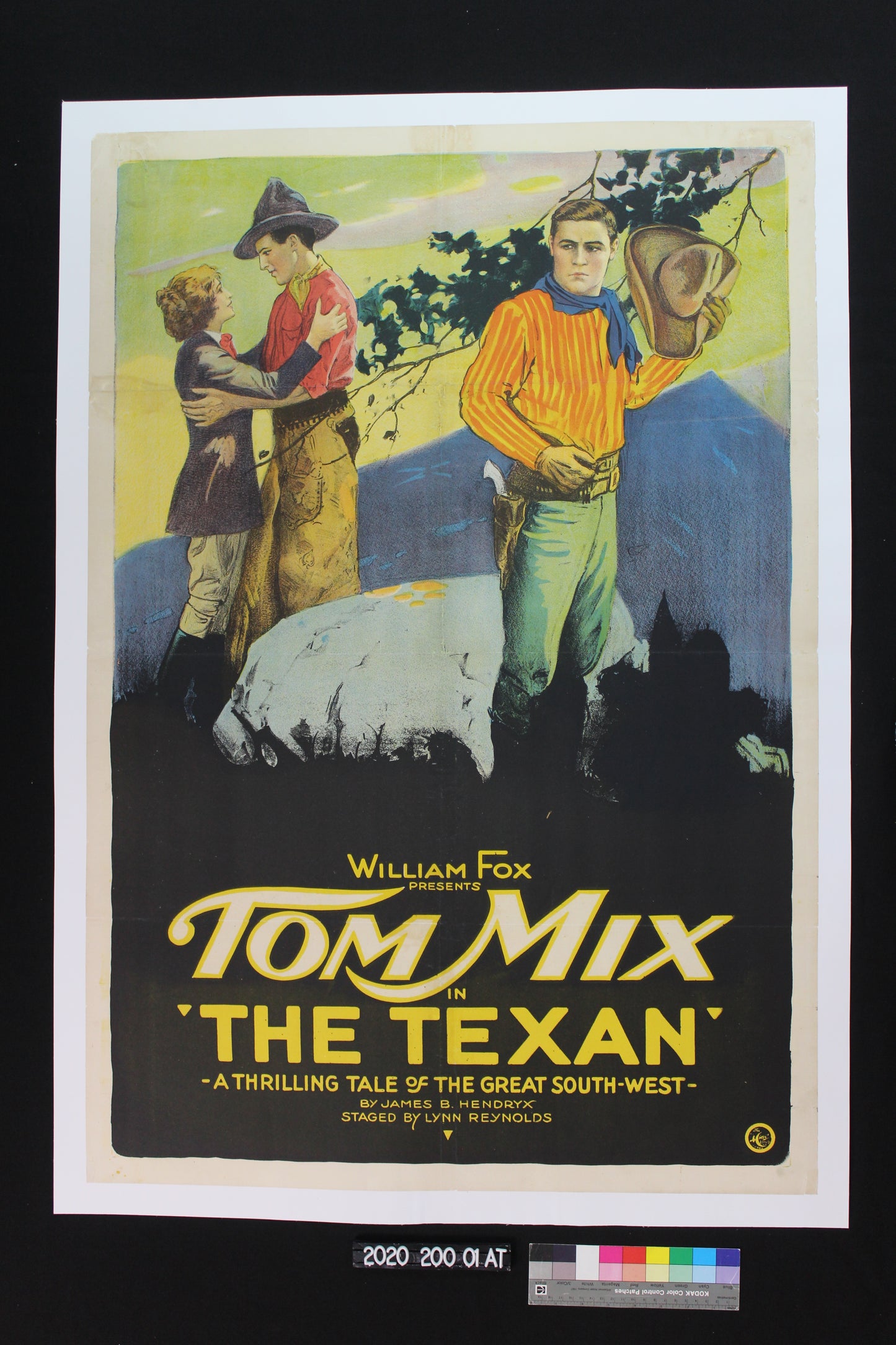 1920 Western Movie Poster : the Texan