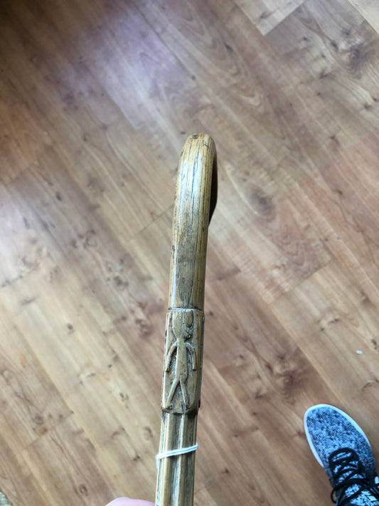 Mohawk Native Carved Walking Stick